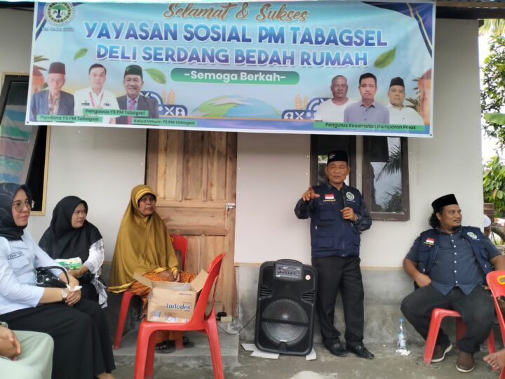 Yayasan Sosial Parsadaan Masyarakat Tapanuli Bagian Selatan Deli Serdang (YS.PM Tabagsel) Serahkan Kunci Bedah Rumah