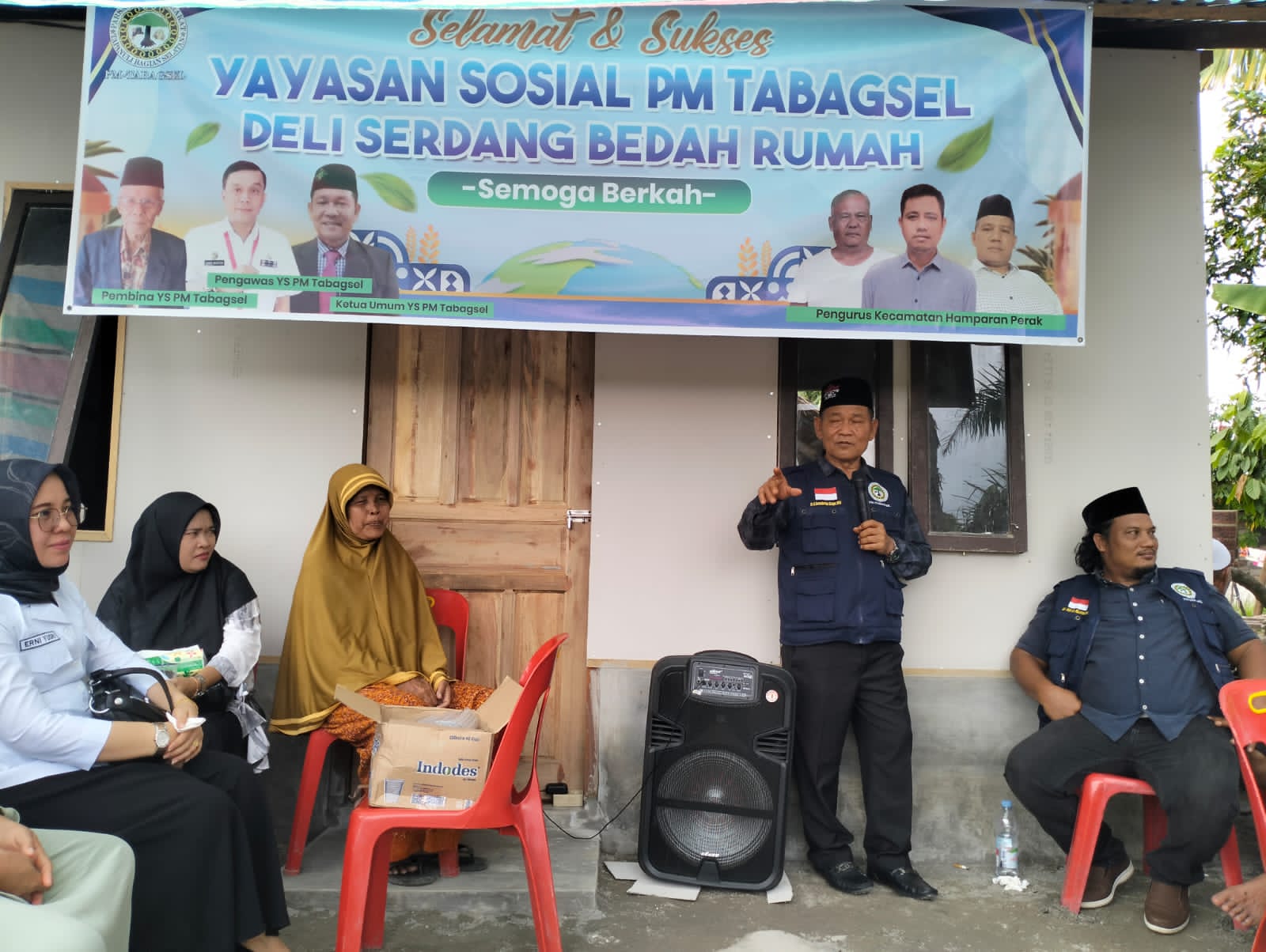 Yayasan Sosial Parsadaan Masyarakat Tapanuli Bagian Selatan Deli Serdang (YS.PM Tabagsel) Serahkan Kunci Bedah Rumah