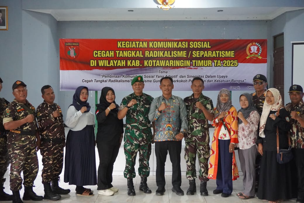 Kodim 1015/Sampit Gelar Komsos Cegah Tangkal Radikalisme dan Separatisme