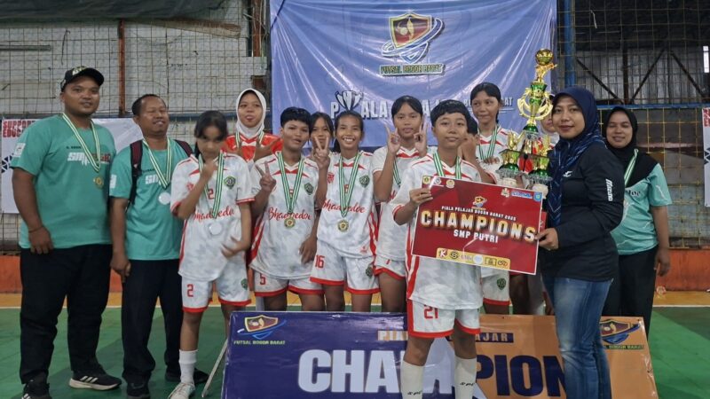 SMP PGRI Parungpanjang Ukir Sejarah, Juara Futsal Piala Pelajar Bogor Barat 2025
