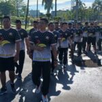 Guna Menjaga Tubuh Yang Prima,Personel Kodim 1015/Sampit Laksanakan Olahraga Bersama