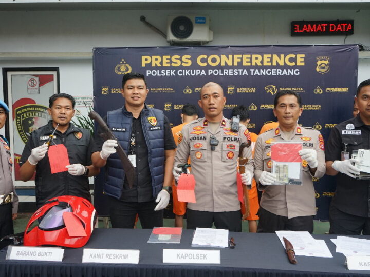 Polsek Cikupa Ringkus Pelaku Curanmor, Korban Alami Kerugian Hingga Rp35 Juta