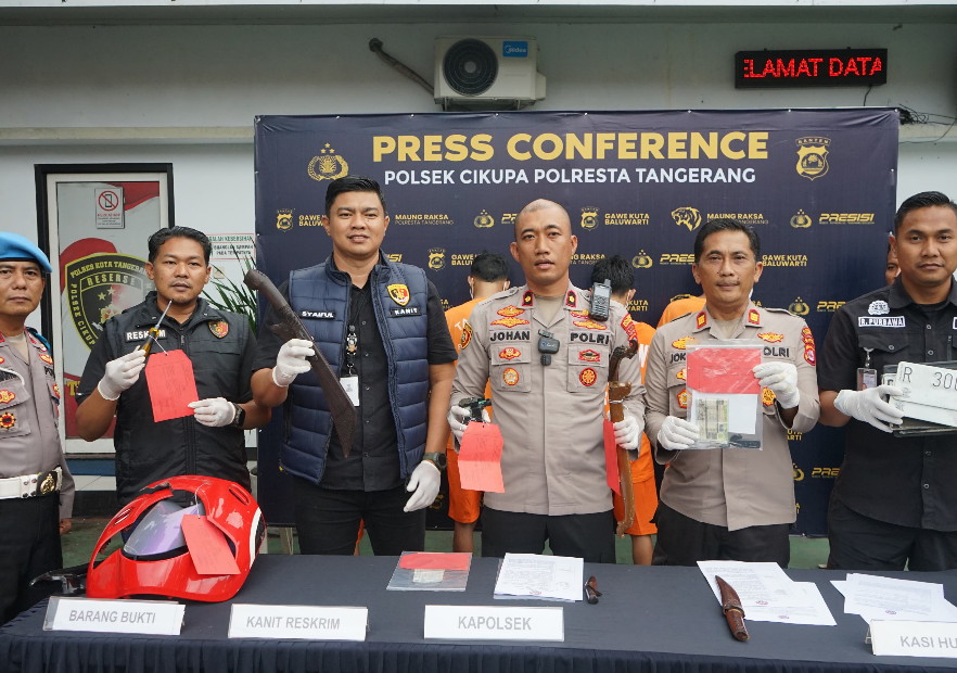 Polsek Cikupa Ringkus Pelaku Curanmor, Korban Alami Kerugian Hingga Rp35 Juta
