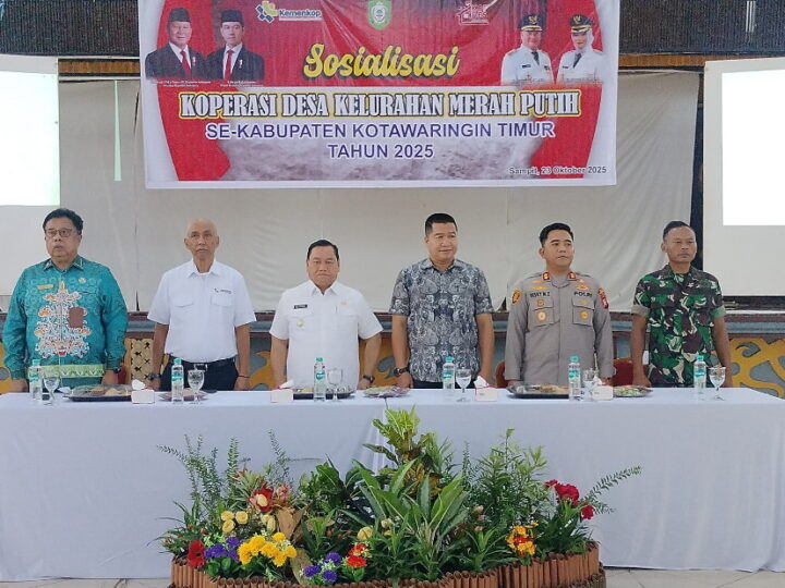 Komandan Kodim 1015/Sampit Hadiri Sosialisasi Koperasi Merah Putih
