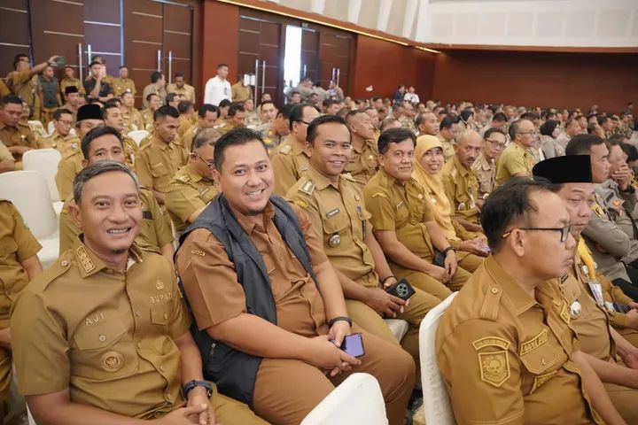 Bupati Pacitan Indrata Nur Bayuaji Hadiri Rakor Forkopimda Prov Jatim, Kabupaten/Kota dan Forkopimcam se Jawa Timur Tahun 2025