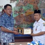 Sekda Pemkab Pacitan Heru Wiwoho Terima Kunker Wabup Sleman Danang Maharsa