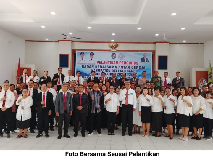 “Jadilah Kamu Pembawa Damai” Badan Kerjasama Antar Gereja (BKAG) Deli Serdang 2025/2030 Resmi Dilantik