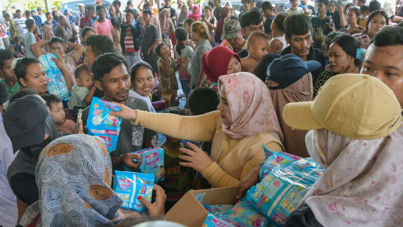 Bupati & Wabup Deli Serdang Tinjau Banjir di Hamparan Perak dan Salurkan Bantuan Logistik