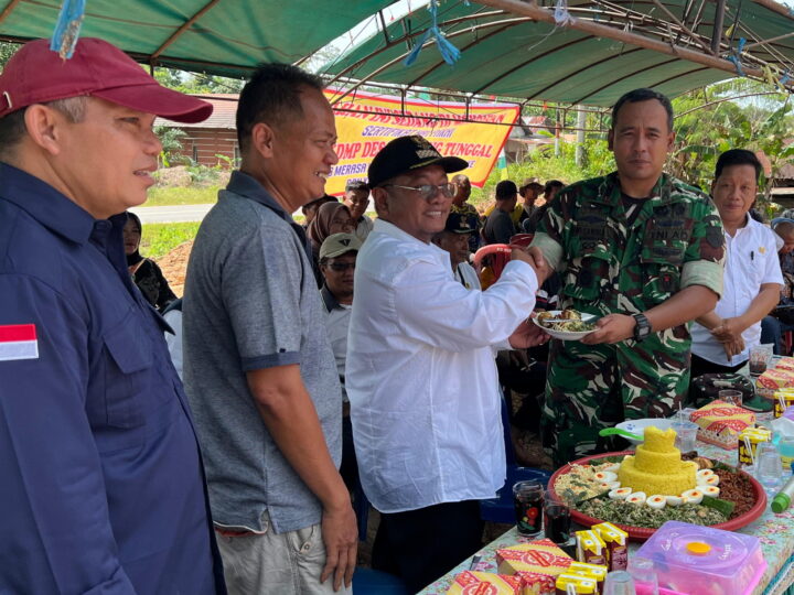 Komandan Kodim 1015/Sampit Pimpin Peletakan Batu Pertama Koperasi Desa Merah Putih, Wujudkan Kemandirian Ekonomi Desa