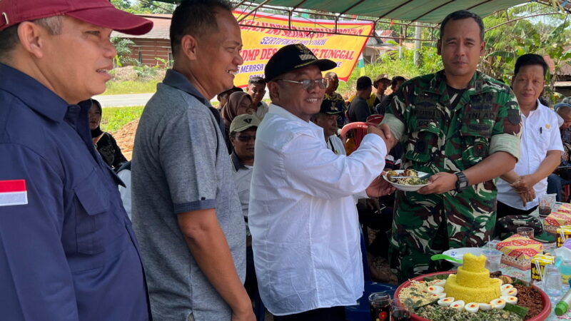 Komandan Kodim 1015/Sampit Pimpin Peletakan Batu Pertama Koperasi Desa Merah Putih, Wujudkan Kemandirian Ekonomi Desa