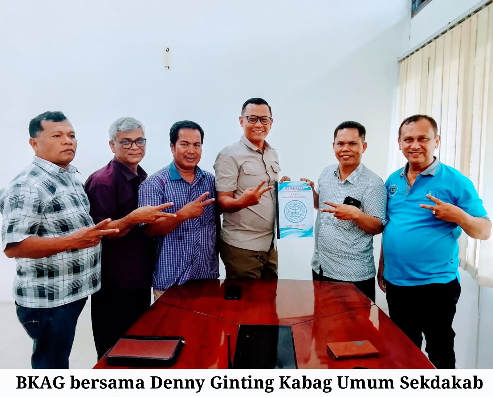 Badan Kerjasama Antar Gereja (BKAG) Deli Serdang Menyerahkan Legalitasnya Ke Pemkab Deli Serdang