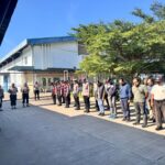 Polsek Cikupa Gelar Apel Pengamanan Aksi Unjuk Rasa FSPMI Tangerang Raya di PT. Sinarintan Putranusa