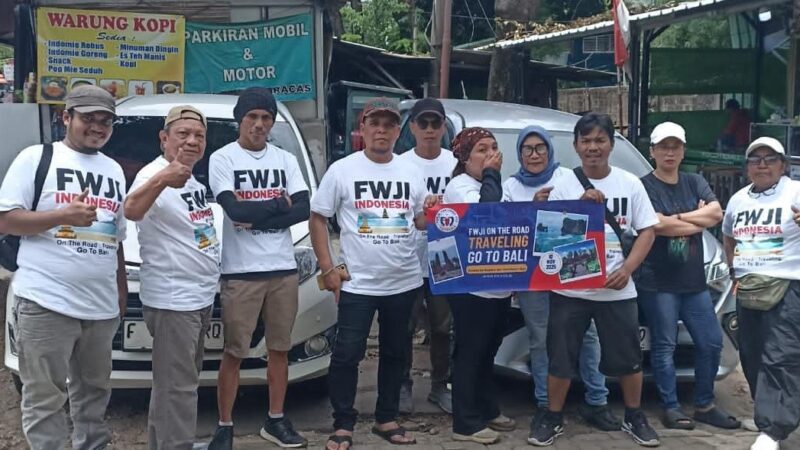 Start dari Jakarta, Ketum Lepas Rombongan FWJI On The Road Traveling Go To Bali