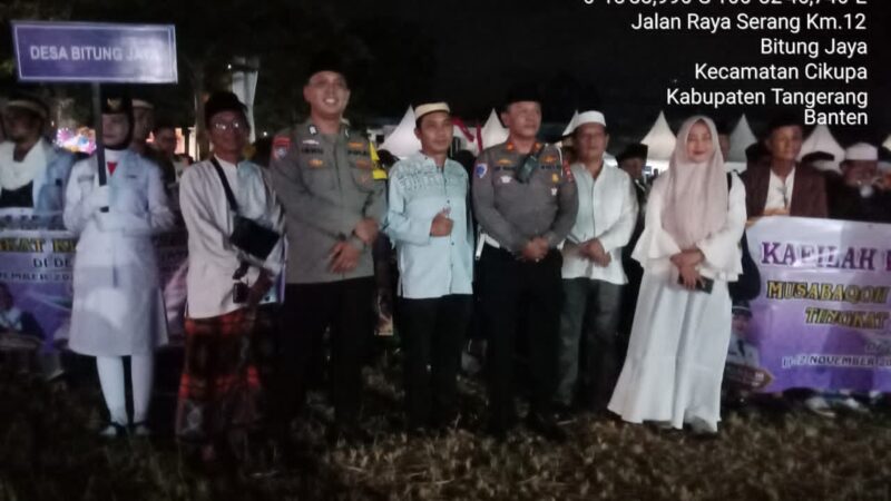 Polsek Cikupa Amankan Pembukaan MTQ ke-13 Tingkat Kecamatan Cikupa Berjalan Aman dan Tertib