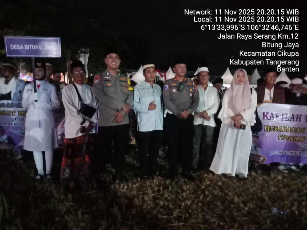 Polsek Cikupa Amankan Pembukaan MTQ ke-13 Tingkat Kecamatan Cikupa Berjalan Aman dan Tertib