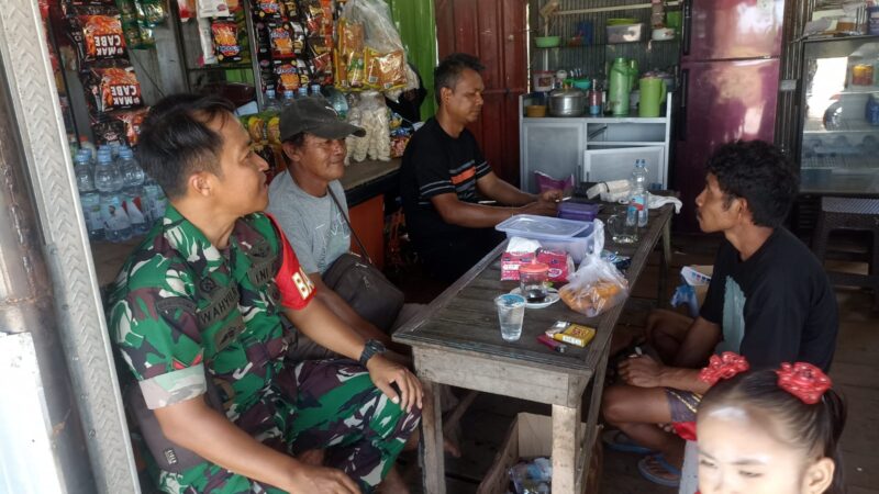 Komsos, Media Babinsa Koramil 1015-01/MH Selatan Untuk Jalin Silaturahmi Bersama Warga Binaan