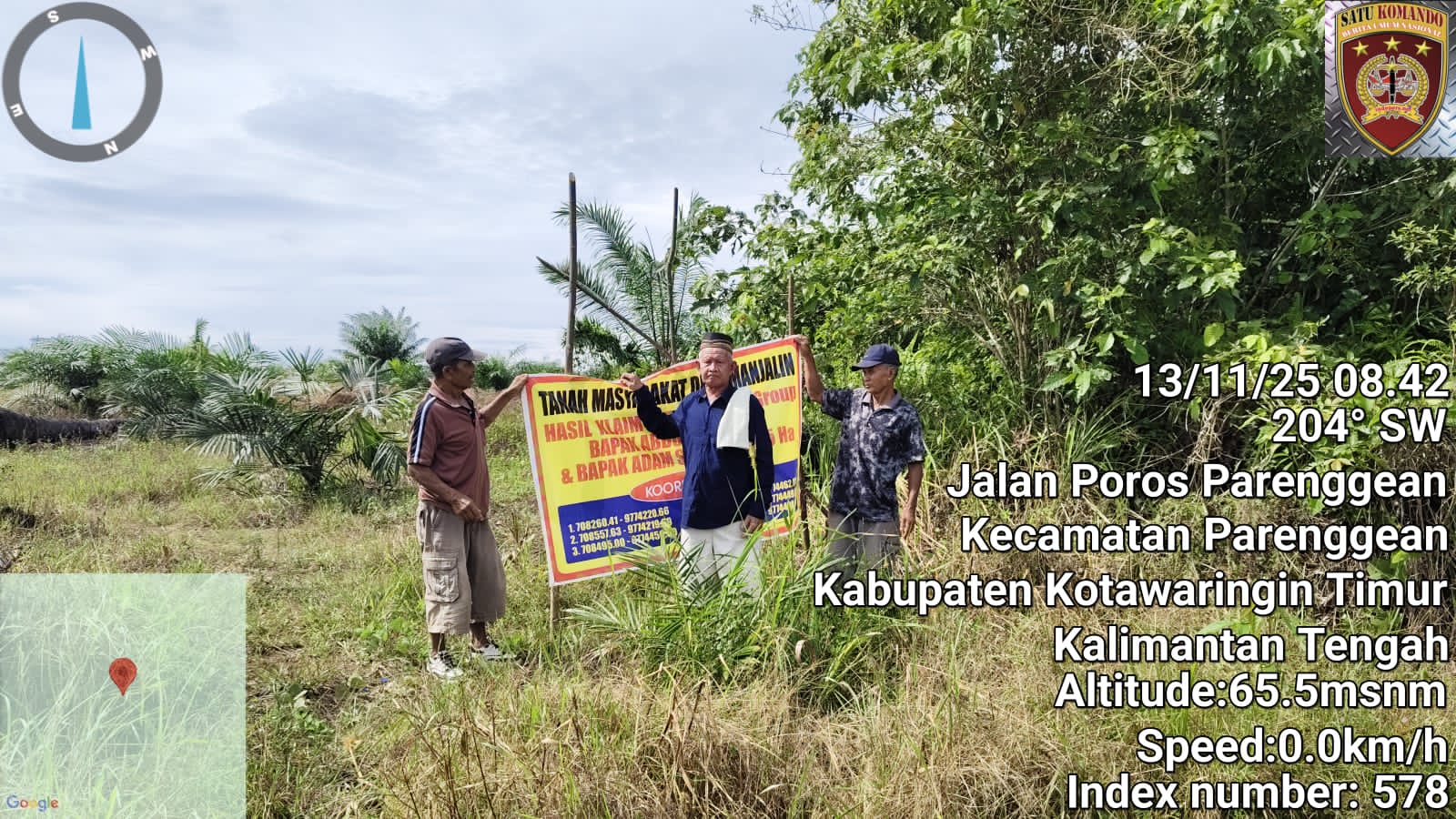 Abdulah Membenarkan Tanah Ladang Berpindah Garapan Orang Parenggean Tahun 1952