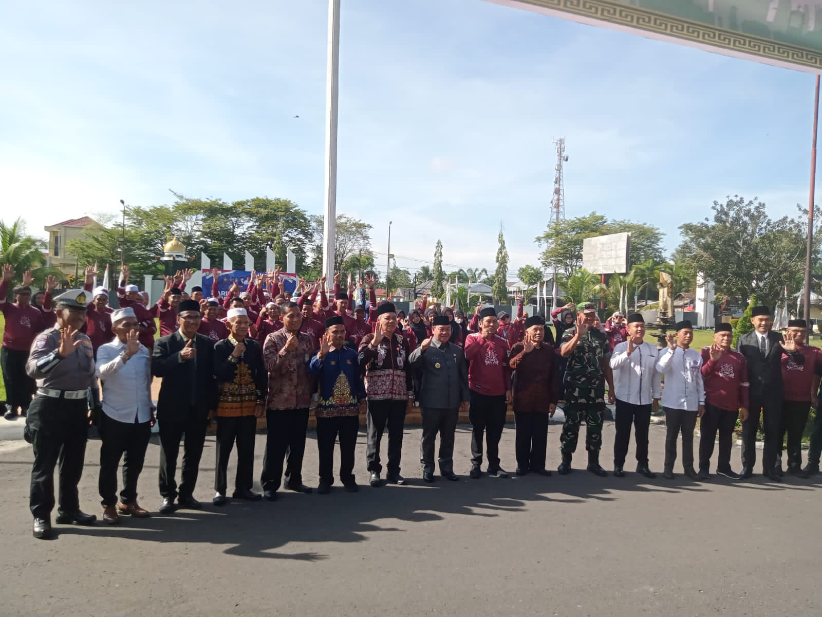 Dandim 1015/Sampit Hadiri Acara Pelepasan Peserta Kafilah MTQH Ke XXXIII.