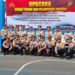 Kapolres Kotim Pimpim Sertijab di Halaman Kantor Satlantas Polres Kotim