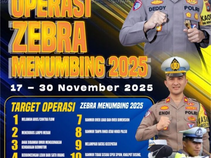 Tingkatkan Keselamatan di Jalan Raya, Polres Bangka Gelar Operasi Zebra Menumbing 2025