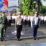 Perkuat Sinergitas, Anggota Kodim 1016/Palangka Raya Ikuti Apel Gelar Pasukan Operasi Zebra Telabang 2025