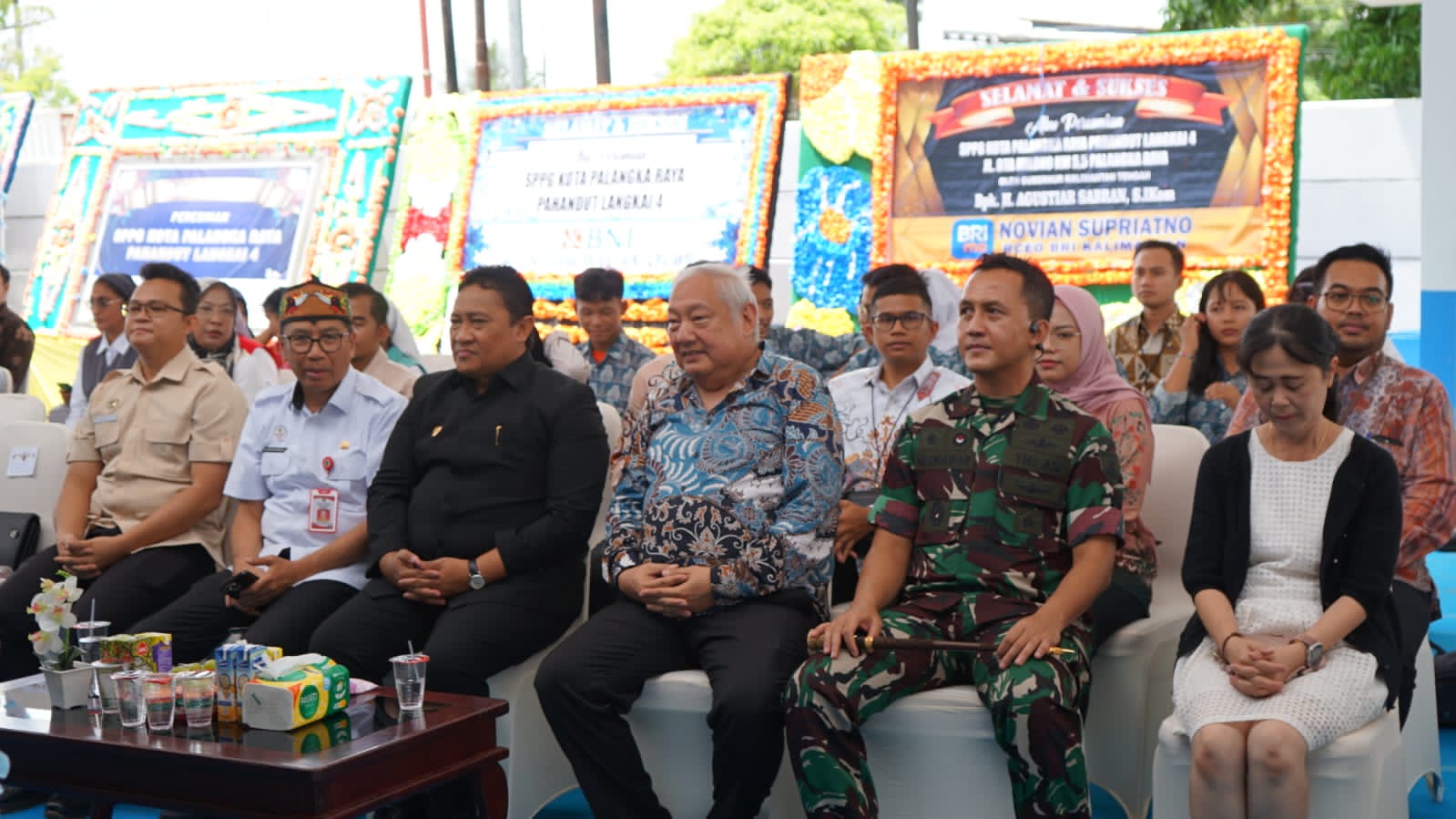 Dukung Program MBG, Dandim 1016/Plk Hadiri Peresmian Dapur SPPG Pahandut Langkai 4