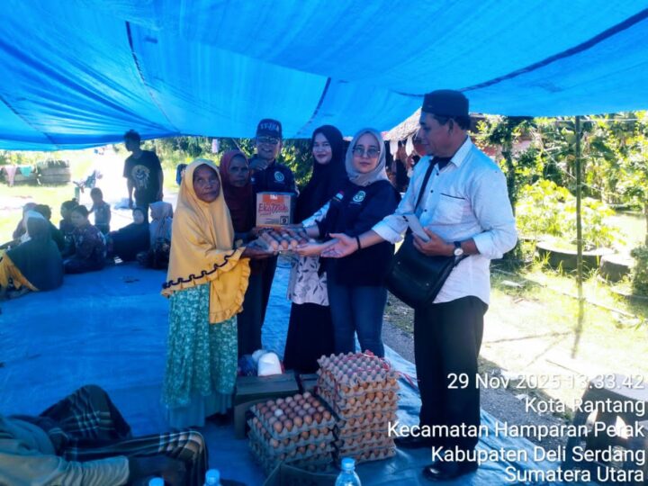 Yayasan Sosial PM Tabagsel Deli Serdang “Beri Bantuan Logistik Korban Banjir”