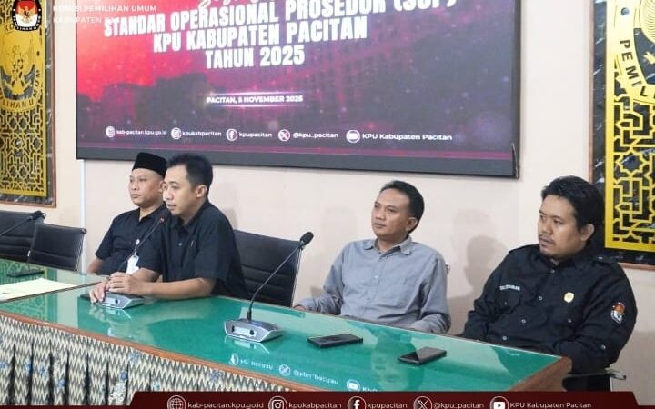 KPU Pacitan Gelar Kegiatan Sosialisasi Standar Operasional Prosedur (SOP) Tahun 2025.
