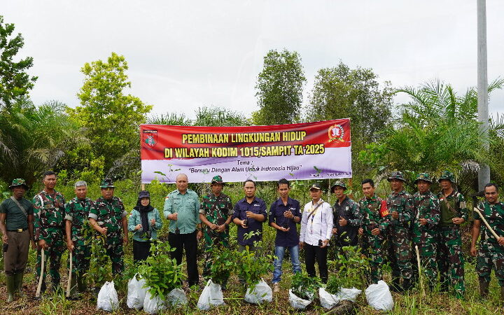 Kodim 1015/Sampit Gelar Program Pembinaan Lingkungan Hidup Dengan Menanam 1.000 Pohon