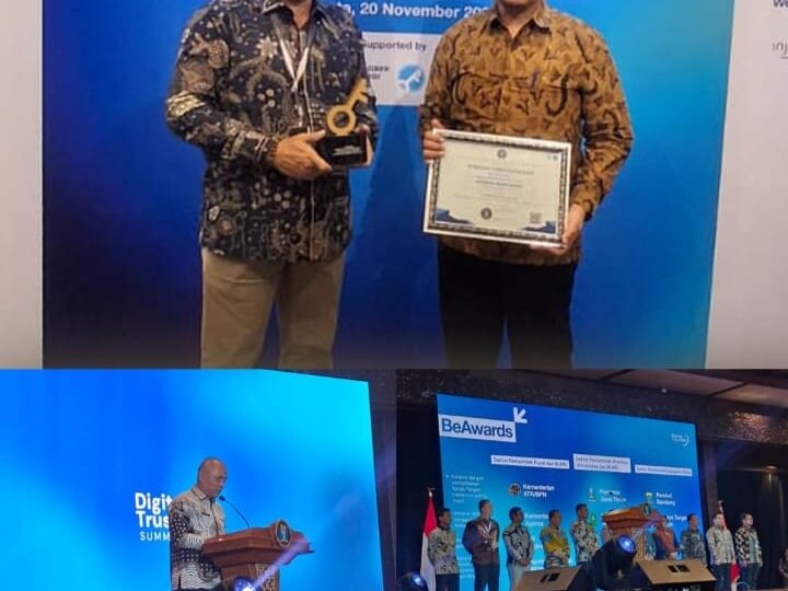 Kategori Instansi Paling Partisipatif dan Verifikator Paling Aktif Diraih Pemkab Pacitan Dalam Ajang Be Award 2025 dari BSSN RI