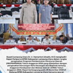 Paripurna DPRD Lampung Utara Tetapkan PROPEMPERDA Dan APBD 2026