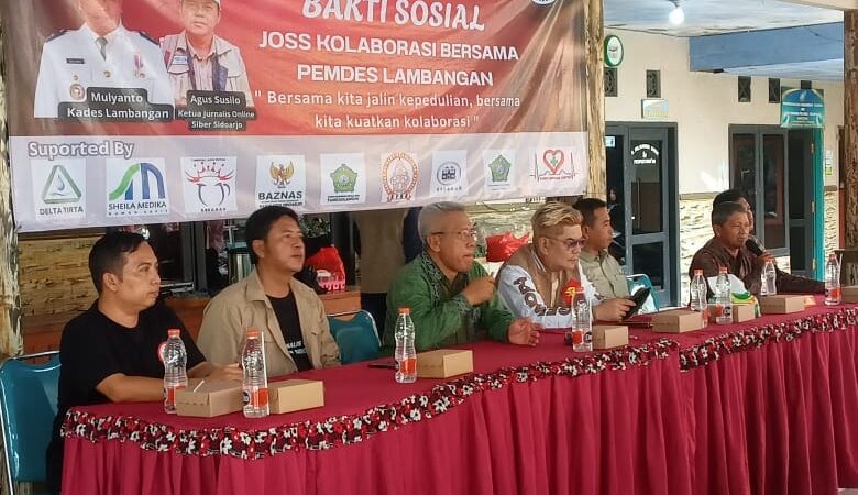 Dalam Rangka Harlah ke-2, JOSS dan Pemdes Desa Lambangan Sidoarjo Mengadakan Baksos Pengobatan Medis dan Non Medis Gratis.