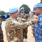 DFC MINUSCA Pimpin Upacara Medal Parade BANBAT-11 Dan BANMED-2/3 