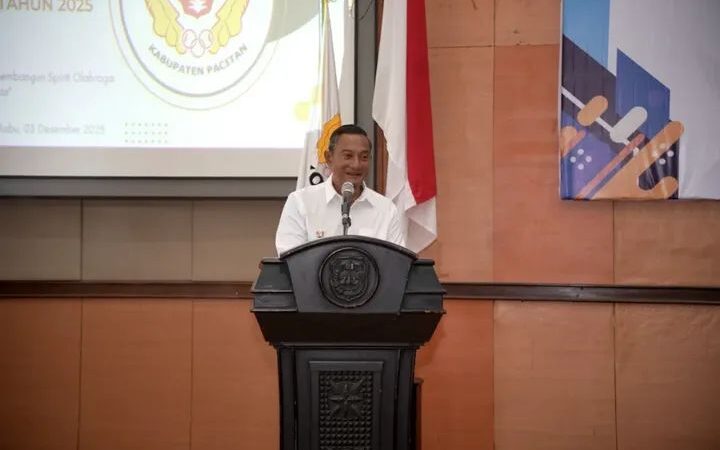 Bupati Indrata Nur Bayuaji Menghadiri Musorkab Koni Beri Apresiasi Capaian Prestasi Olahraga Pacitan