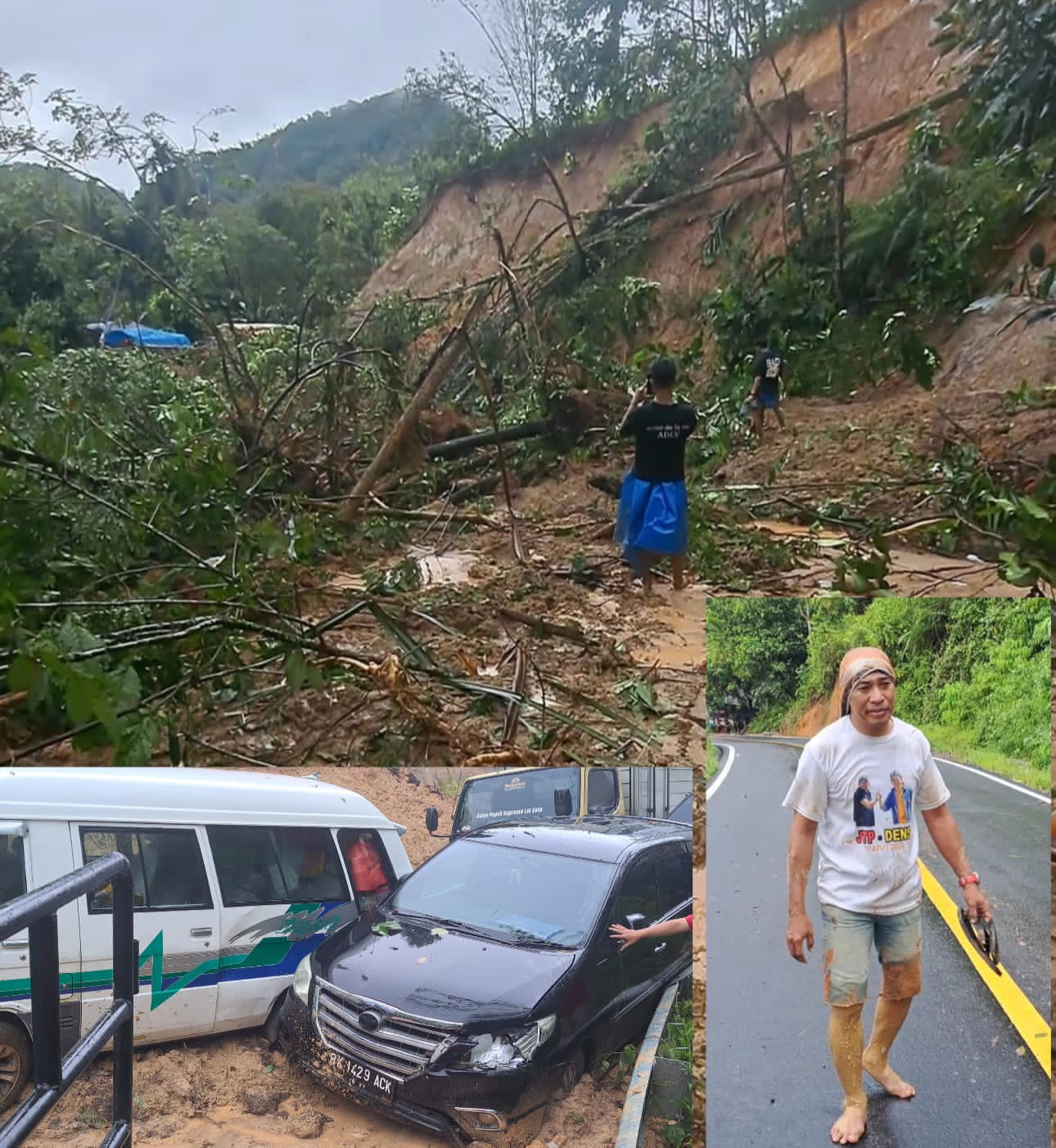 Budhi Cahyono Pemred Intelpostnews.Com Sempat Terjebak Dalam Bencana Banjir dan Tanah Longsor Tapteng & Sibolga