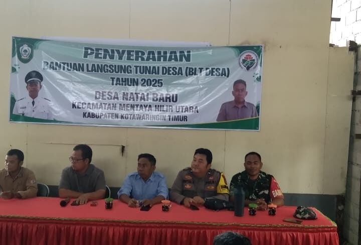 Babinsa Koramil 1015-02/Mentaya Hilir Utara Hadiri Penyaluran BLT DD.
