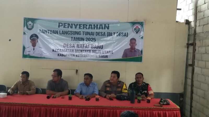Babinsa Koramil 1015-02/Mentaya Hilir Utara Hadiri Penyaluran BLT DD.