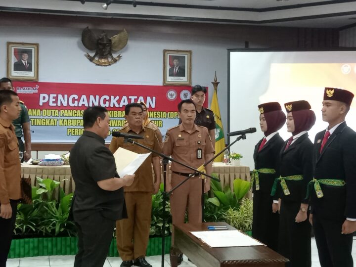 Komandan Kodim 1015/Sampit Hadiri Pengangkatan Pelaksana Duta Pancasila Paskibraka Indonesia Kabupaten Kotawaringin Timur Periode 2025–2029