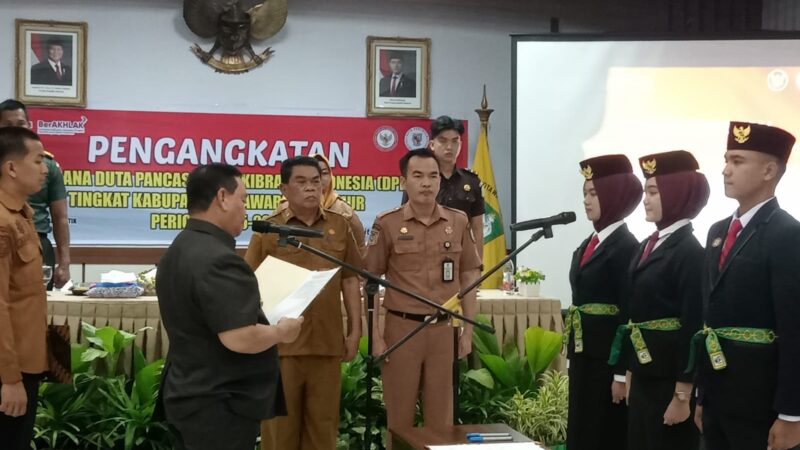 Komandan Kodim 1015/Sampit Hadiri Pengangkatan Pelaksana Duta Pancasila Paskibraka Indonesia Kabupaten Kotawaringin Timur Periode 2025–2029