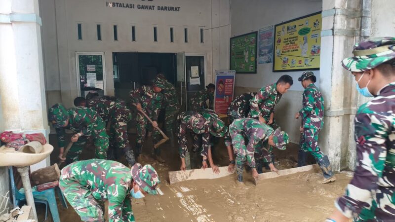 Prajurit Kodam IM Tuntaskan Pembersihan RSUD Aceh Tamiang Pascabencana