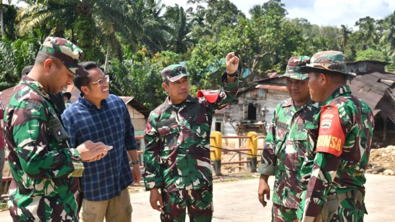 Satgas Gulbencal Yonzipur I/BB Mulai Bangun Jembatan Bailey di Garoga