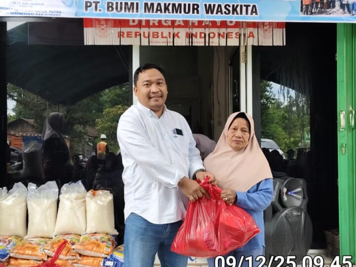 PT. Bumi Makmur Waskita Kabupaten Kotim Melaksanakan Program Pembagikan Sembako dan Ketahanan Pangan