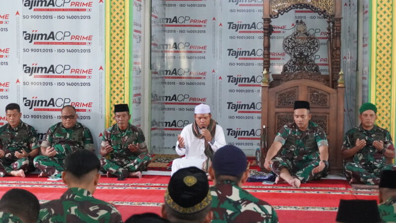Peringati Hari Juang TNI AD, Personil Kodim 1015/Sampit Ikuti Doa Bersama.