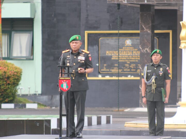 Anggota Kodim 1016/Plk Ikuti Upacara Peringatan Hari Juang TNI AD Tahun 2025