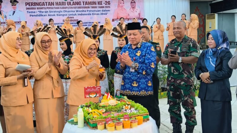 Komandan Kodim 1015/Sampit Hadiri Peringatan Hari Darma Wanita Persatuan Kab. Kotim ke 26