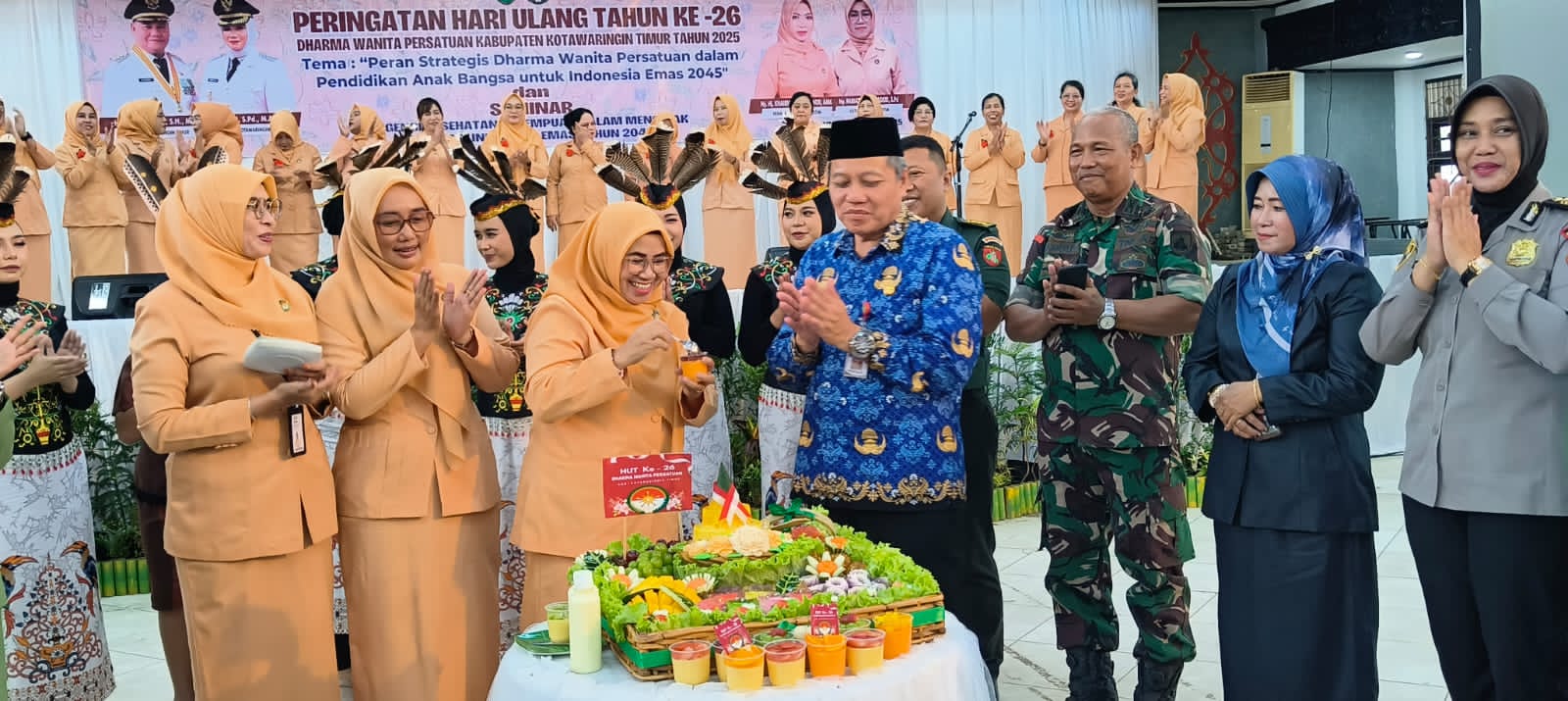 Komandan Kodim 1015/Sampit Hadiri Peringatan Hari Darma Wanita Persatuan Kab. Kotim ke 26