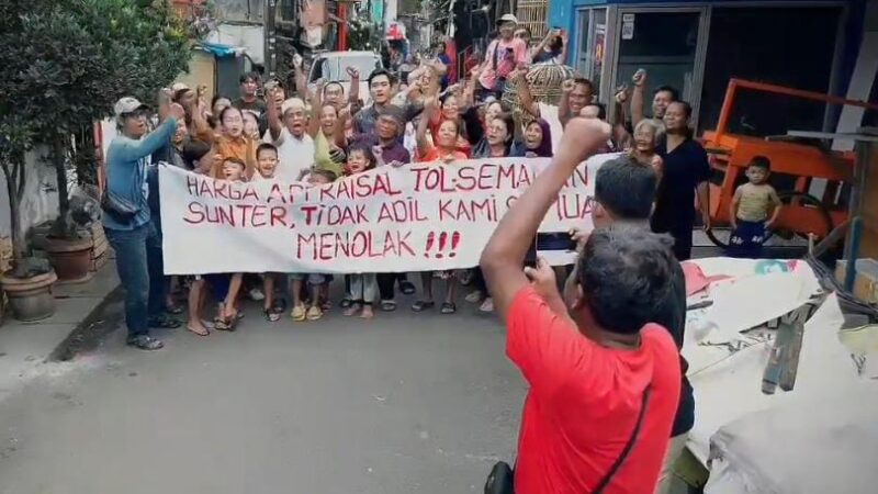 Gelombang Penolakan Terhadap Nilai Ganti Rugi Proyek Jalan Tol Semanan–Sunter Kian Menguat.