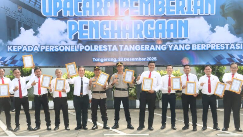 Ungkap Kasus Pembunuhan hingga Ranmor, Polsek Cikupa Raih Sejumlah Penghargaan