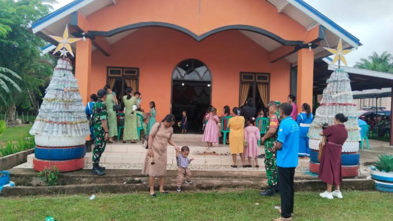 Ciptakan Rasa Aman, Kodim 1015/Sampit Amankan Ibadah Natal di Wilayah