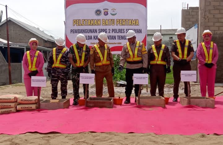 Komandan Kodim 1015/Sampit Hadiri Ground Breaking Peletakan Batu Pertama Pembangunan Gedung SPPG